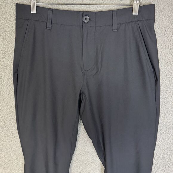 Under Armour Pants Mens 34x30 Black Golf Flat Front Casual Performance Stretch - Picture 2 of 10